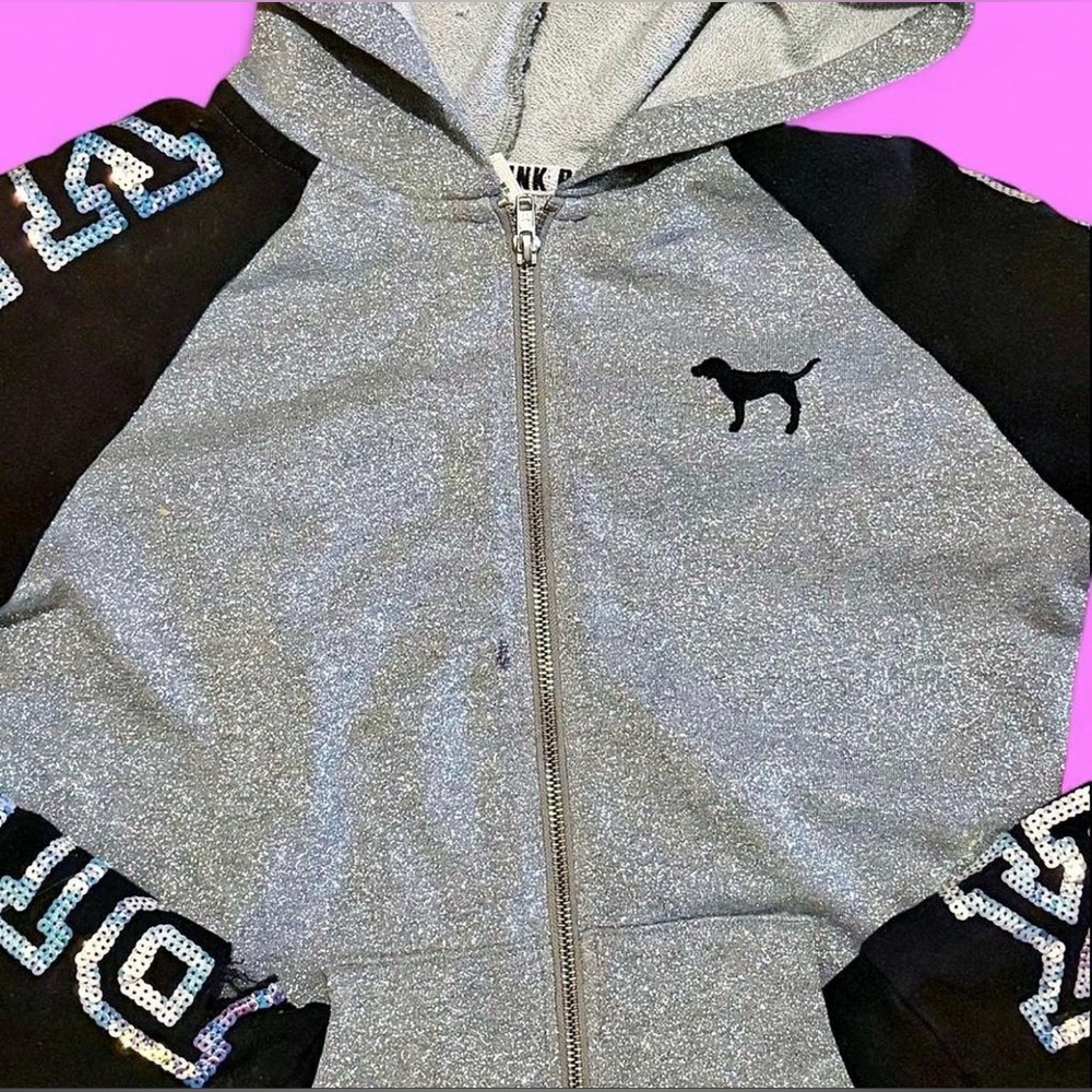 Victoria's Secret PINK Mermaid Bling & Glitter Hoodie